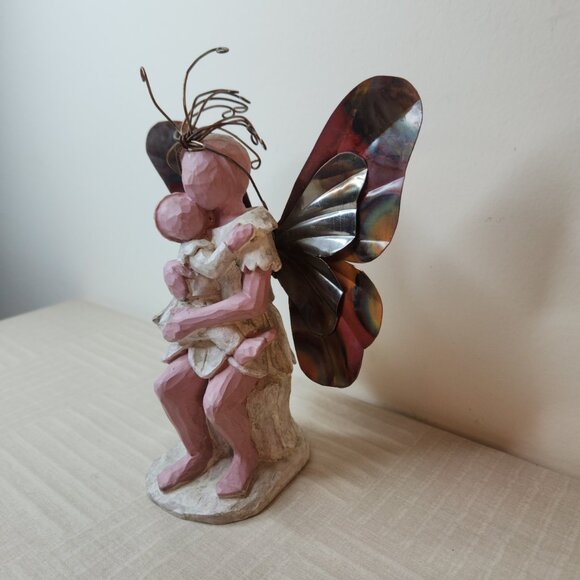 Enchanted Wings Angel & Baby Figurine Fairy Wings Mother  Child Decor S.S. Sarna - Picture 3 of 8
